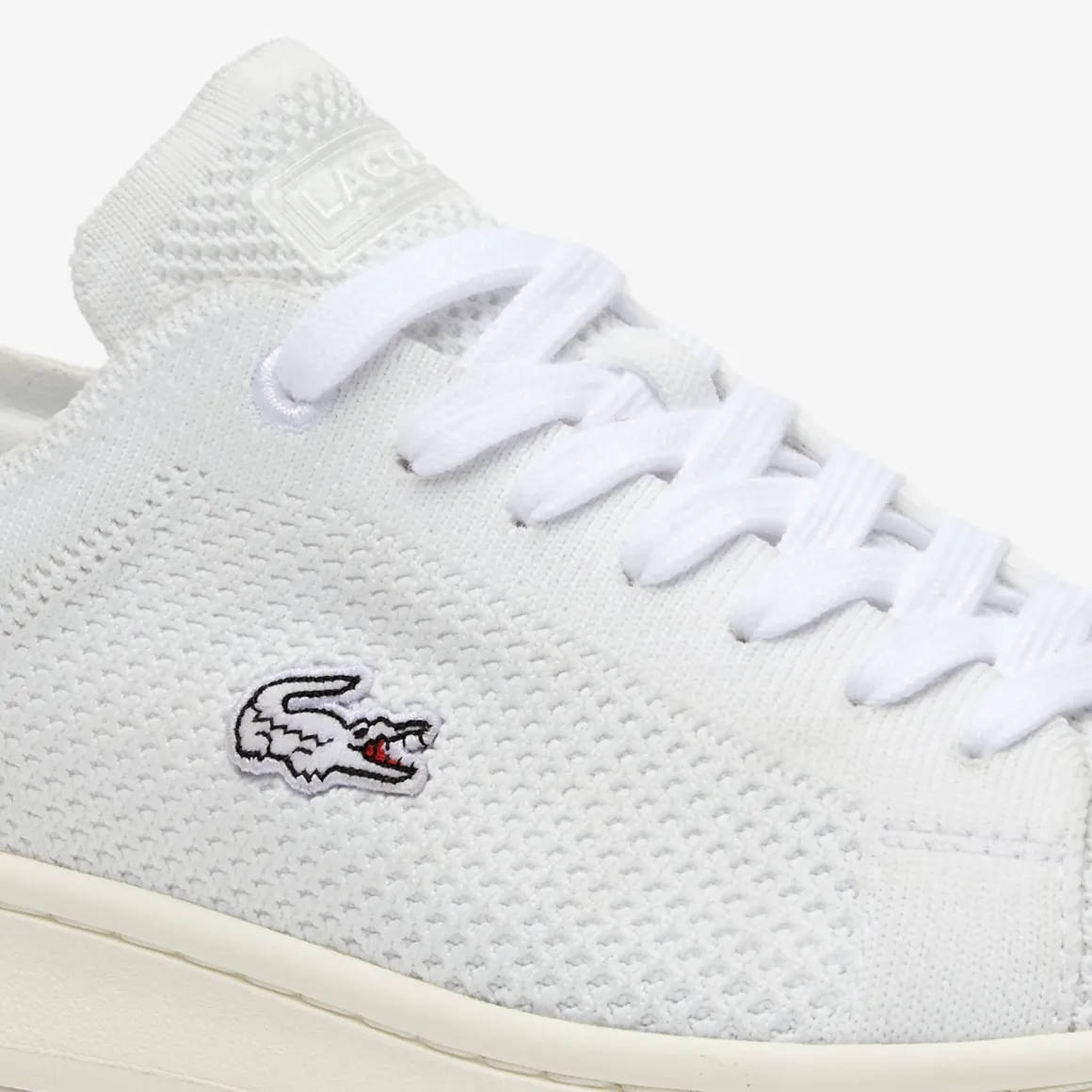 baskets_carnaby_pique_femme_lacoste_pour_rolandgarros__blanc_3.webp Roland-Garros Chaussures & Chaussettes | Chaussures & Chaussettes-Baskets Carnaby Piquée Femme Lacoste pour - Blanc