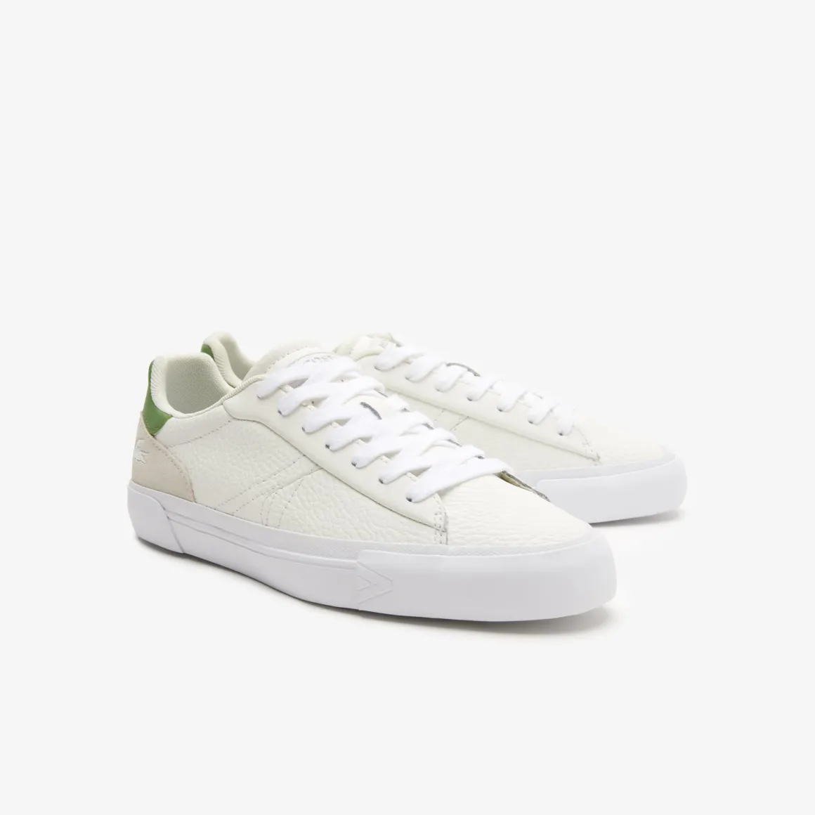 Roland-Garros Chaussures & Chaussettes | Chaussures & Chaussettes-Baskets L006 Lacoste femme pour - Blanc Vert