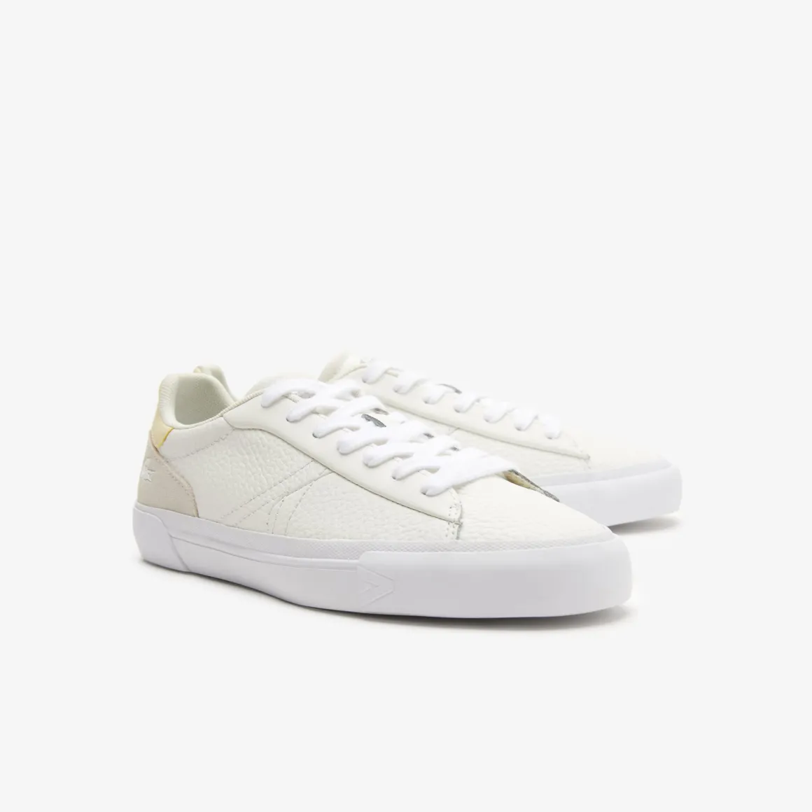 Roland-Garros Chaussures & Chaussettes | Chaussures & Chaussettes-Baskets L006 Lacoste homme pour - Blanc Beige