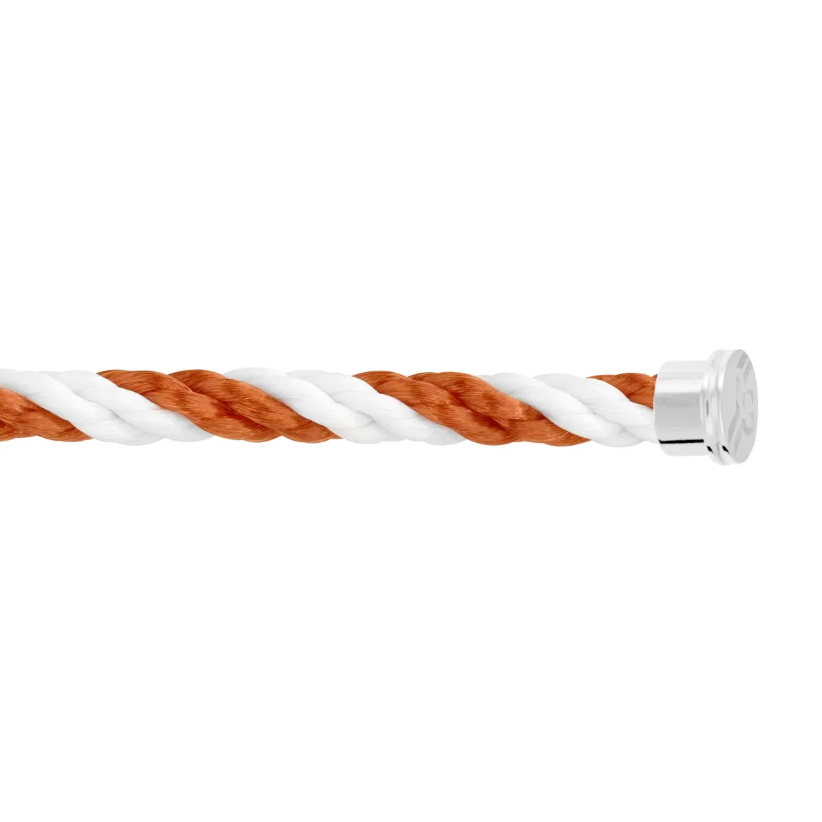 cable__tour_corderie_fred_pour_rolandgarros__terracotta_et_blanc_3.webp Roland-Garros Bracelets | Bracelets-Cable 1 tour Corderie Fred pour - Terracotta et blanc