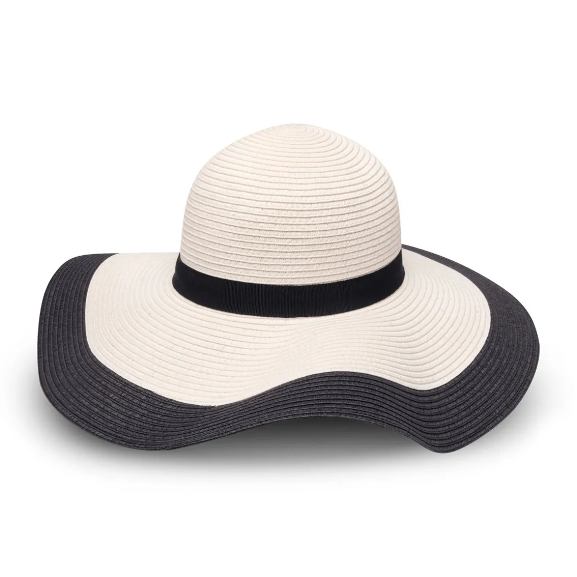 Roland-Garros Casquettes & Chapeaux | Casquettes & Chapeaux-Capeline tri-color papier femme - Blanc