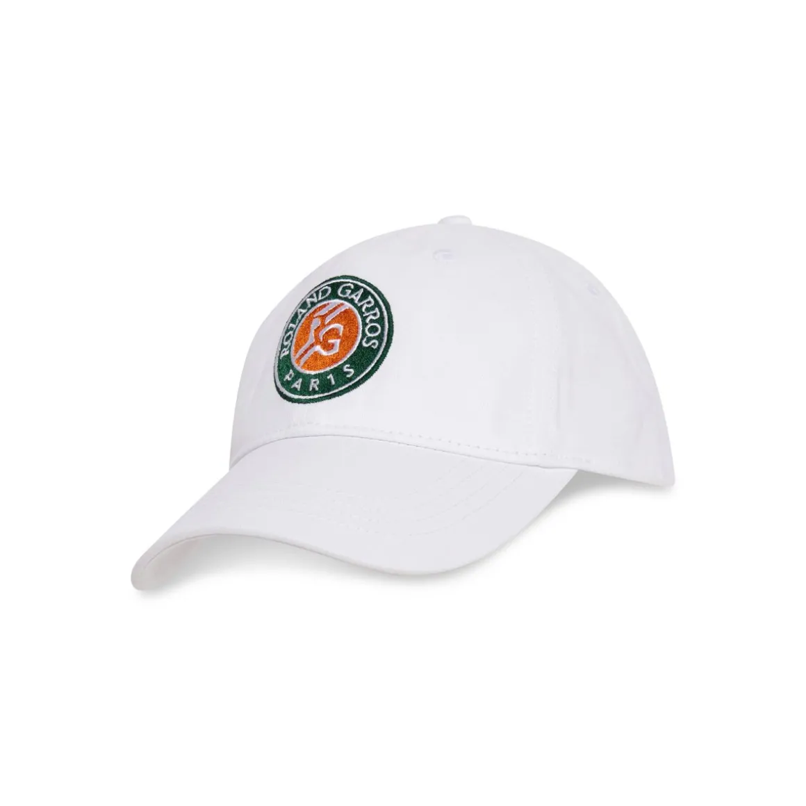 Roland-Garros Casquettes & Chapeaux | Accessoires-Casquette Logo Brodé Enfant Roland Garros - Blanc