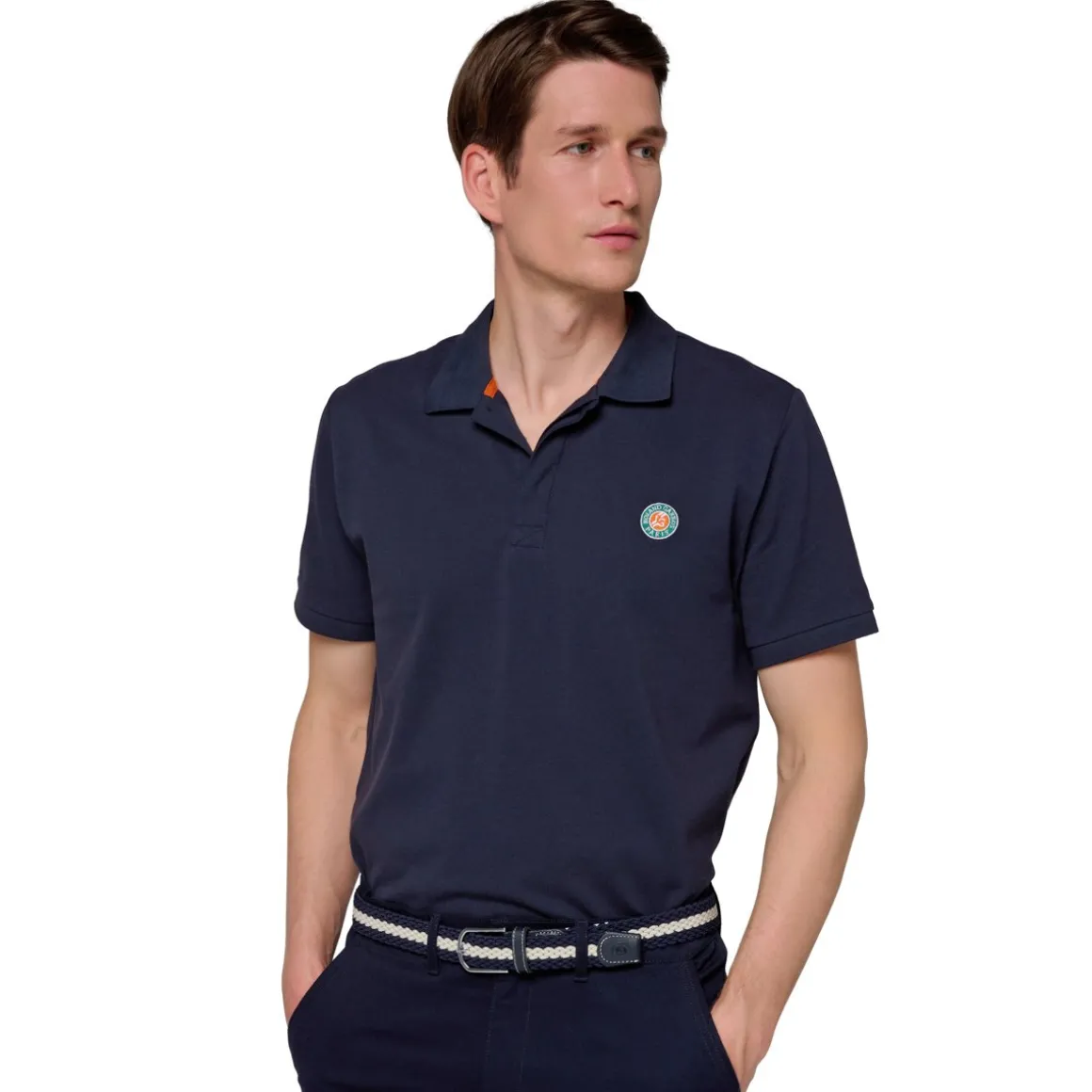 ceinture_tresse_rolandgarros__marine_2.webp Roland-Garros Ceintures | Ceintures-Ceinture tressée - Marine