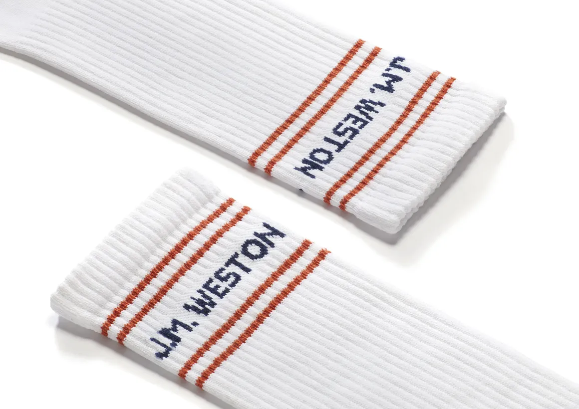 Roland-Garros Chaussures & Chaussettes | Chaussures & Chaussettes-Chaussettes Hautes Mixtes J.M. Weston x - Blanc