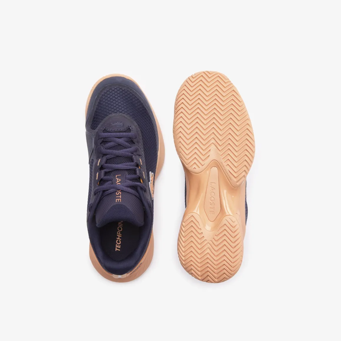 chaussures_de_tennis_femme_tech_point_lacoste_pour_roland_garros__marine_4.webp Roland-Garros Tenues De Ramasseurs De Balles | Chaussures & Chaussettes-Chaussures de tennis Femme Tech Point Lacoste pour Roland Garros - Marine