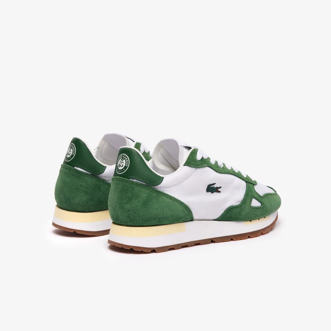 chaussures_partner_s_femme_lacoste_x_roland_garros__blanc_et_vert_2.webp Roland-Garros Chaussures & Chaussettes | Chaussures & Chaussettes-Chaussures Partner 70s Femme Lacoste x Roland Garros - Blanc et Vert