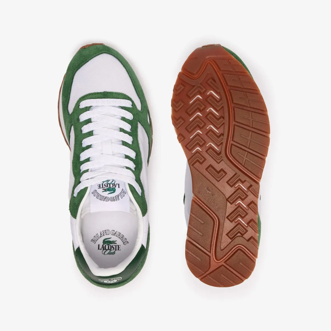 chaussures_partner_s_femme_lacoste_x_roland_garros__blanc_et_vert_3.webp Roland-Garros Chaussures & Chaussettes | Chaussures & Chaussettes-Chaussures Partner 70s Femme Lacoste x Roland Garros - Blanc et Vert