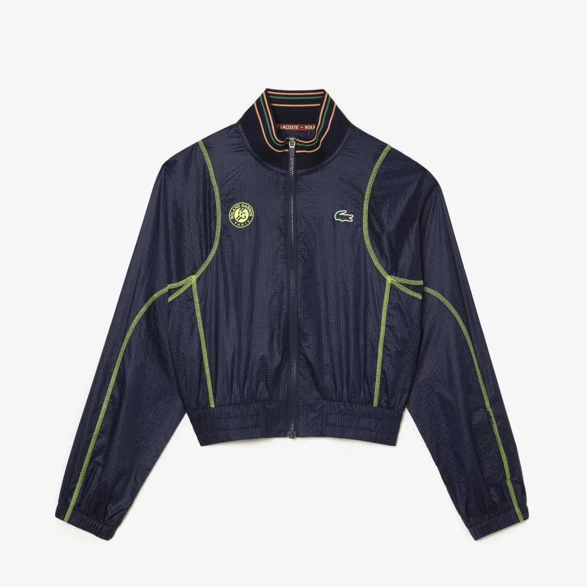 coupevent_femme_performance_lacoste_x_rolandgarros__marine_et_jaune_6.webp Roland-Garros Vestes-Coupe-vent femme performance Lacoste x - Marine et jaune