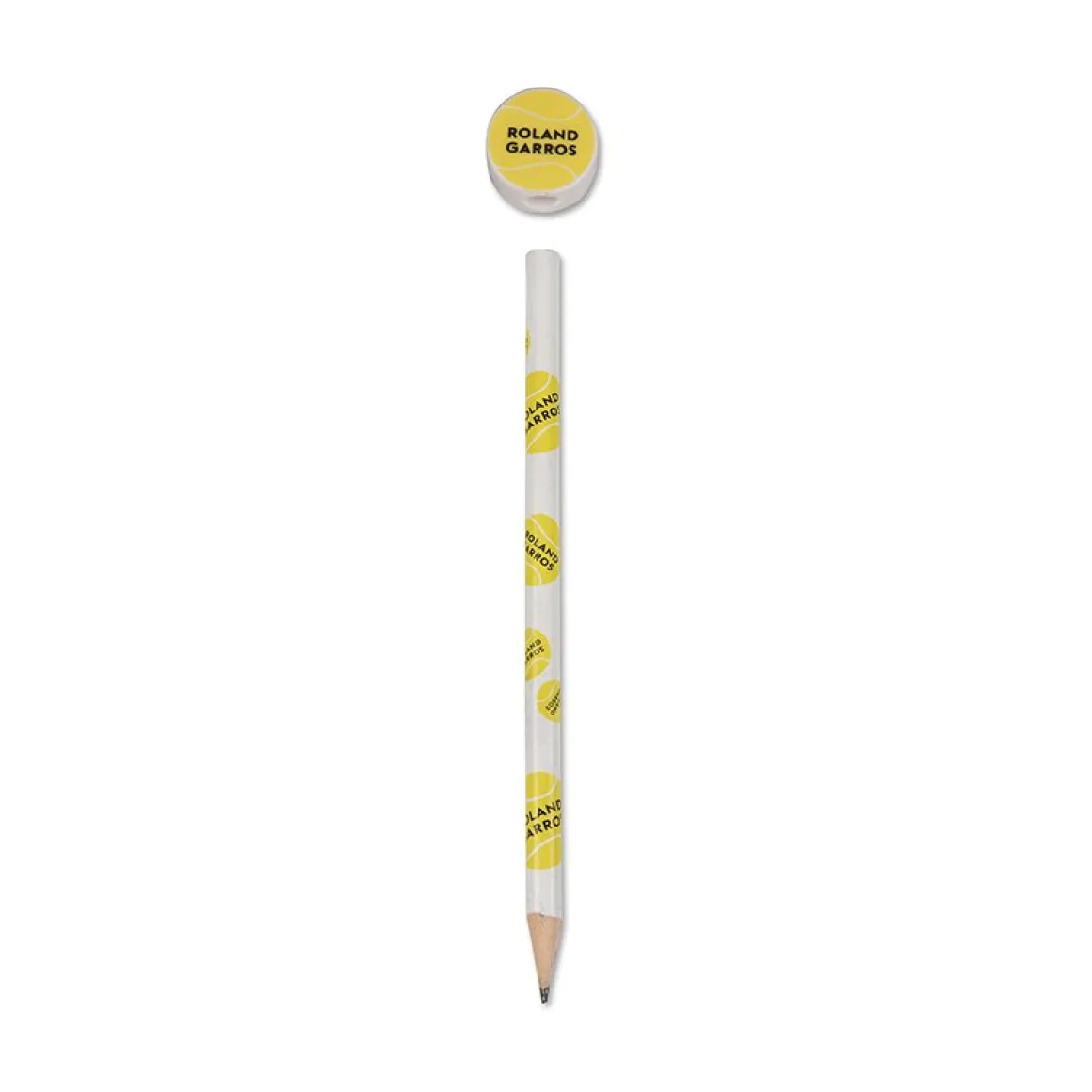 Roland-Garros Papeterie | Accessoires-Crayon à papier gomme balle de tennis - Jaune