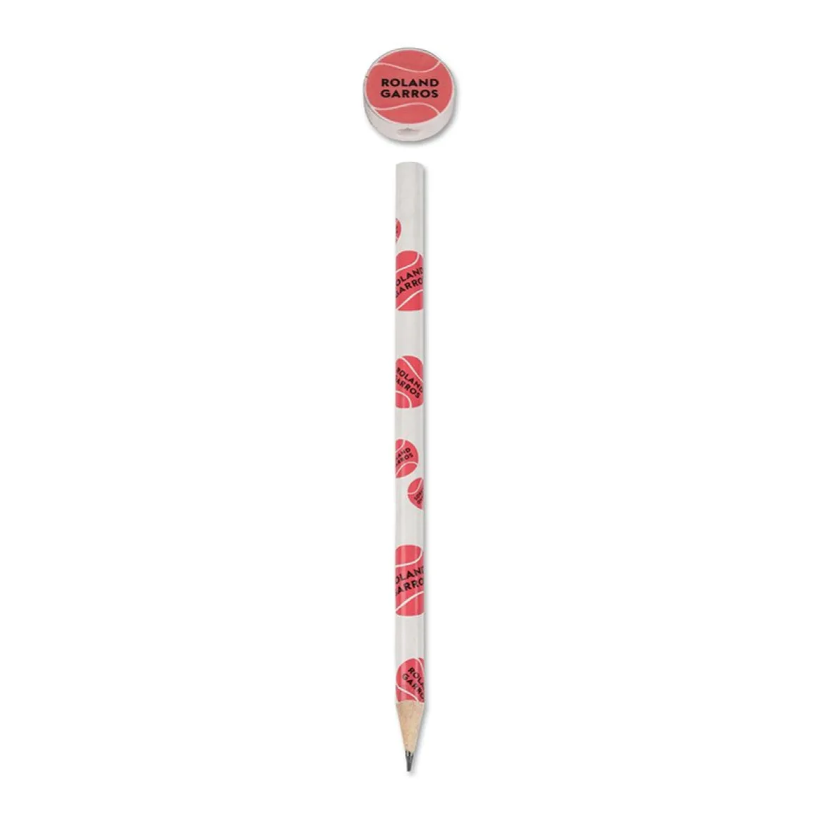 Roland-Garros Papeterie | Accessoires-Crayon à papier gomme balle de tennis - Rose