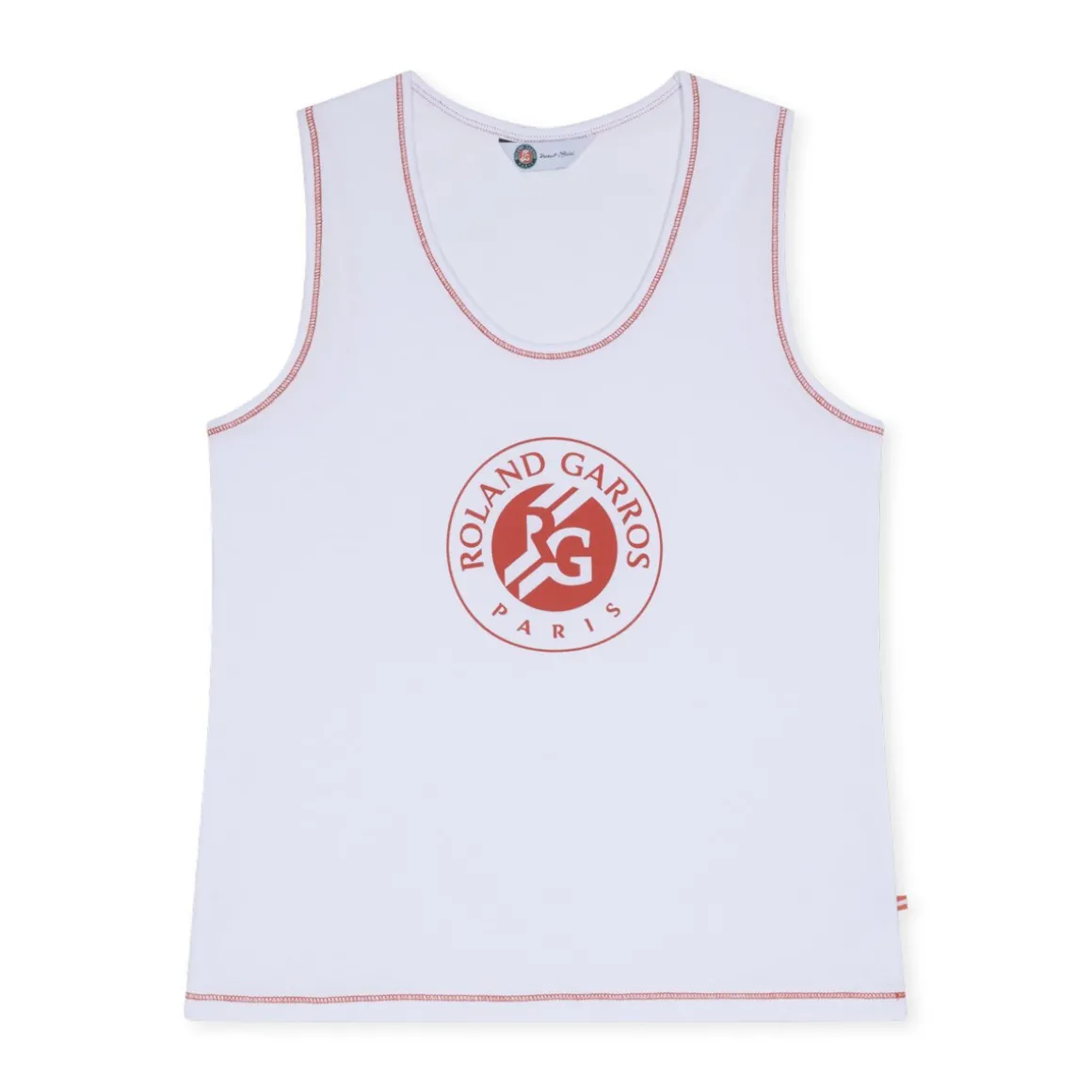 Roland-Garros T Shirts & Débardeurs-Débardeur Femme Big Logo - Blanc