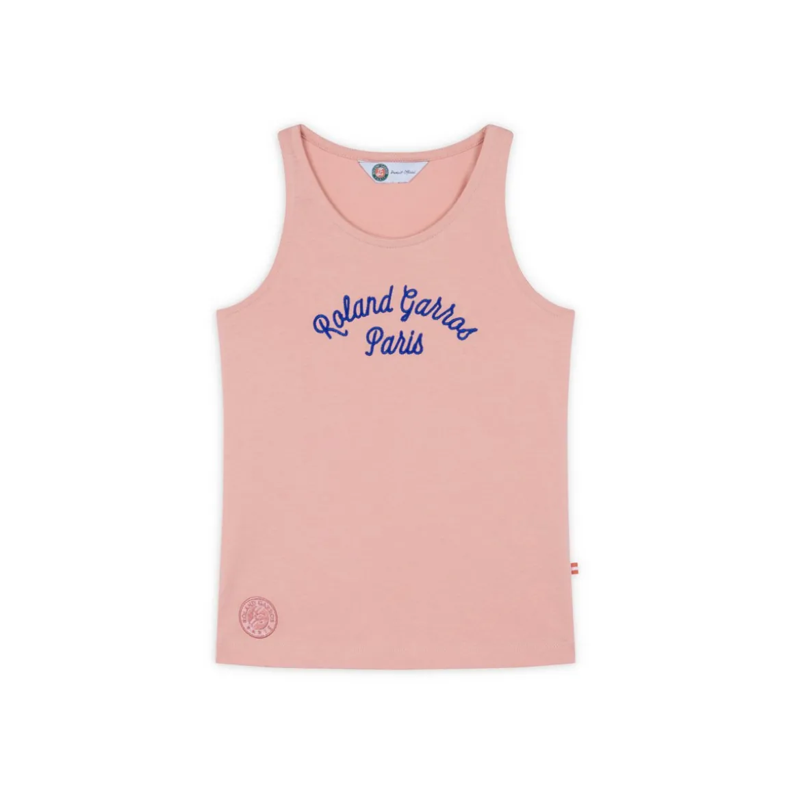 Roland-Garros Hauts-Débardeur fille Stripes - Rose