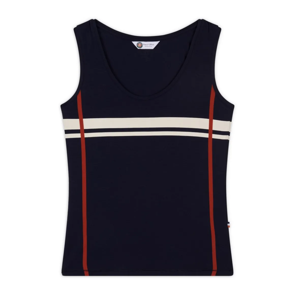 Roland-Garros T Shirts & Débardeurs-Débardeur rayé Roland Garros - bleu marine