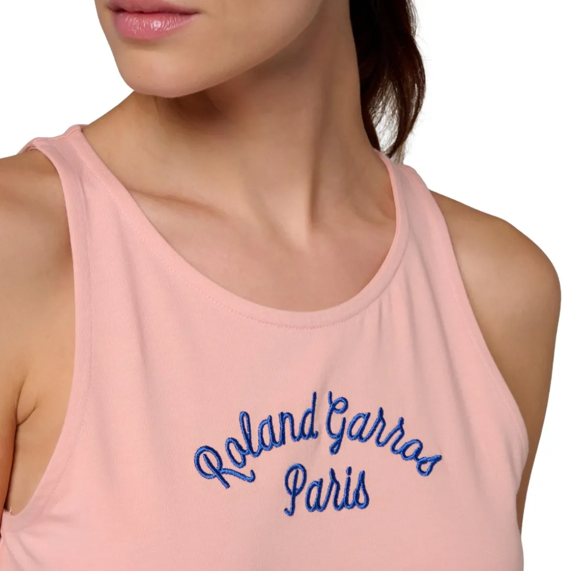 dbardeur_stripes_femme__rose_2.webp Roland-Garros T Shirts & Débardeurs-Débardeur Stripes Femme - Rose