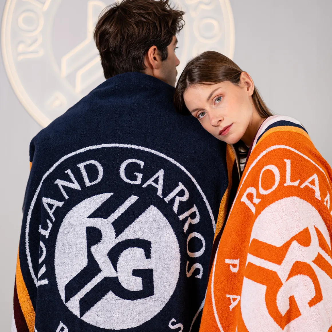 Roland-Garros Linge De Bain | Linge De Maison-Drap de plage officiel joueur•se 2024 - Marine