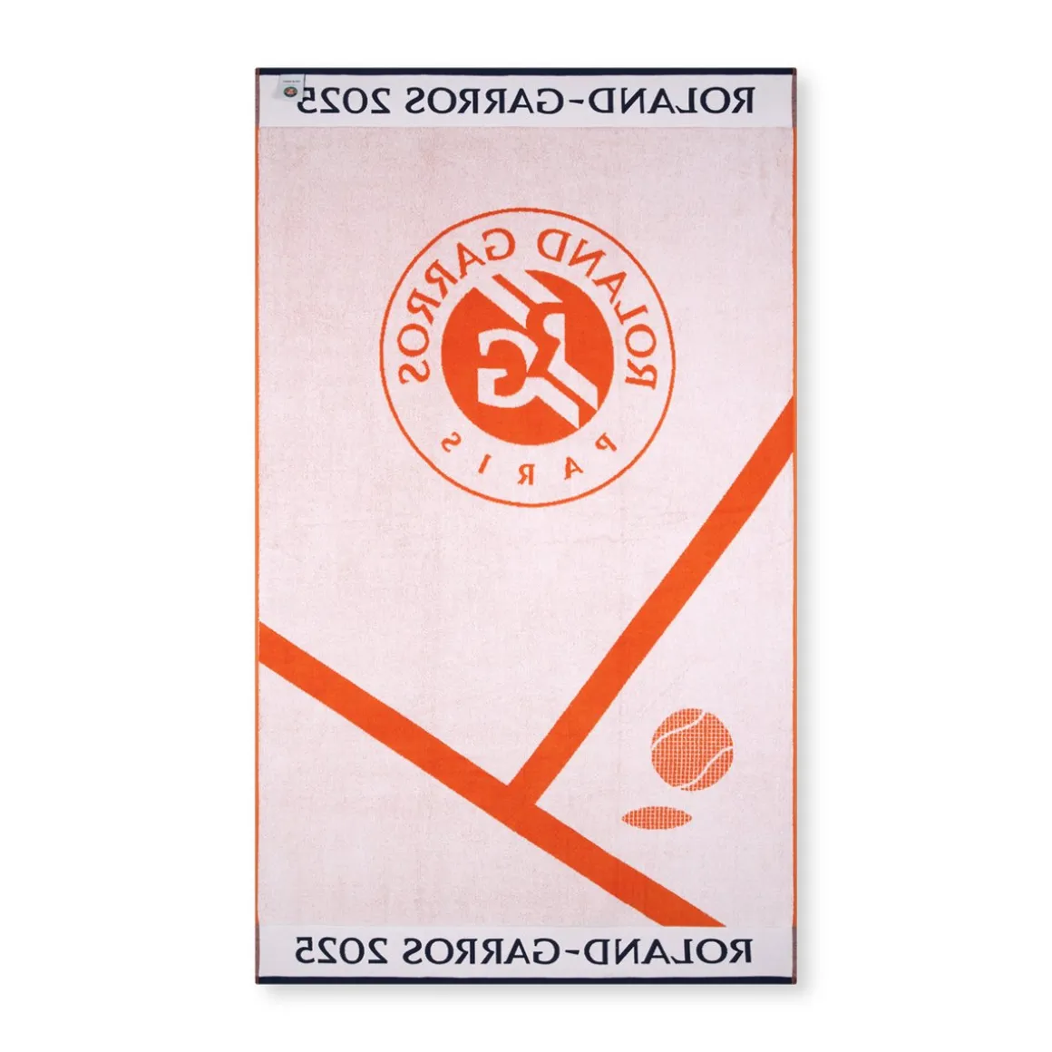 drap_de_plage_officiel_joueurse_rolandgarros___terre_battue_2.webp Roland-Garros Linge De Bain | Linge De Maison-Drap de plage officiel joueur•se 2025 - Terre battue