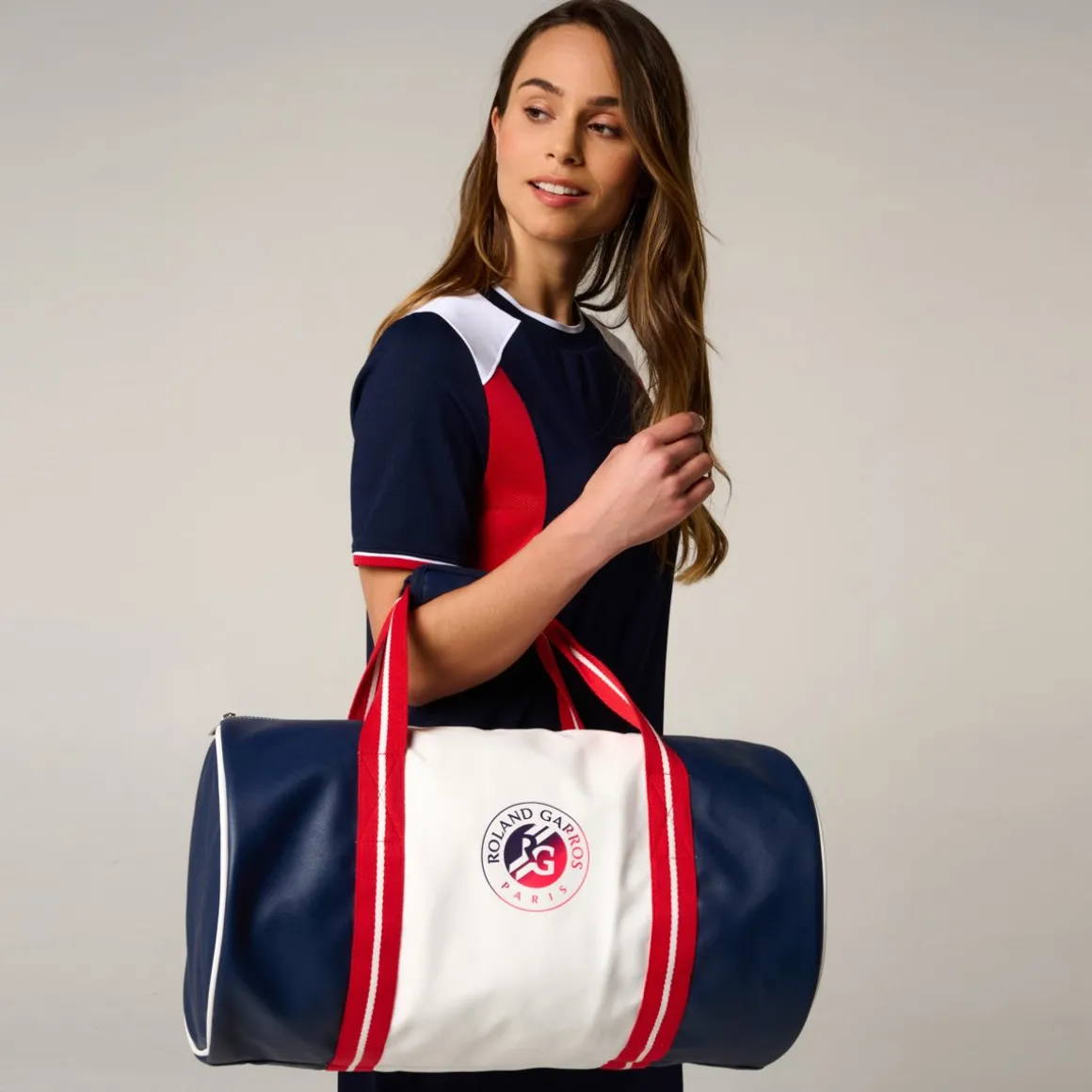 Roland-Garros Sacs De Sport | Sacs-Grand modèle Sac Polochon Tricolore - Multicolor