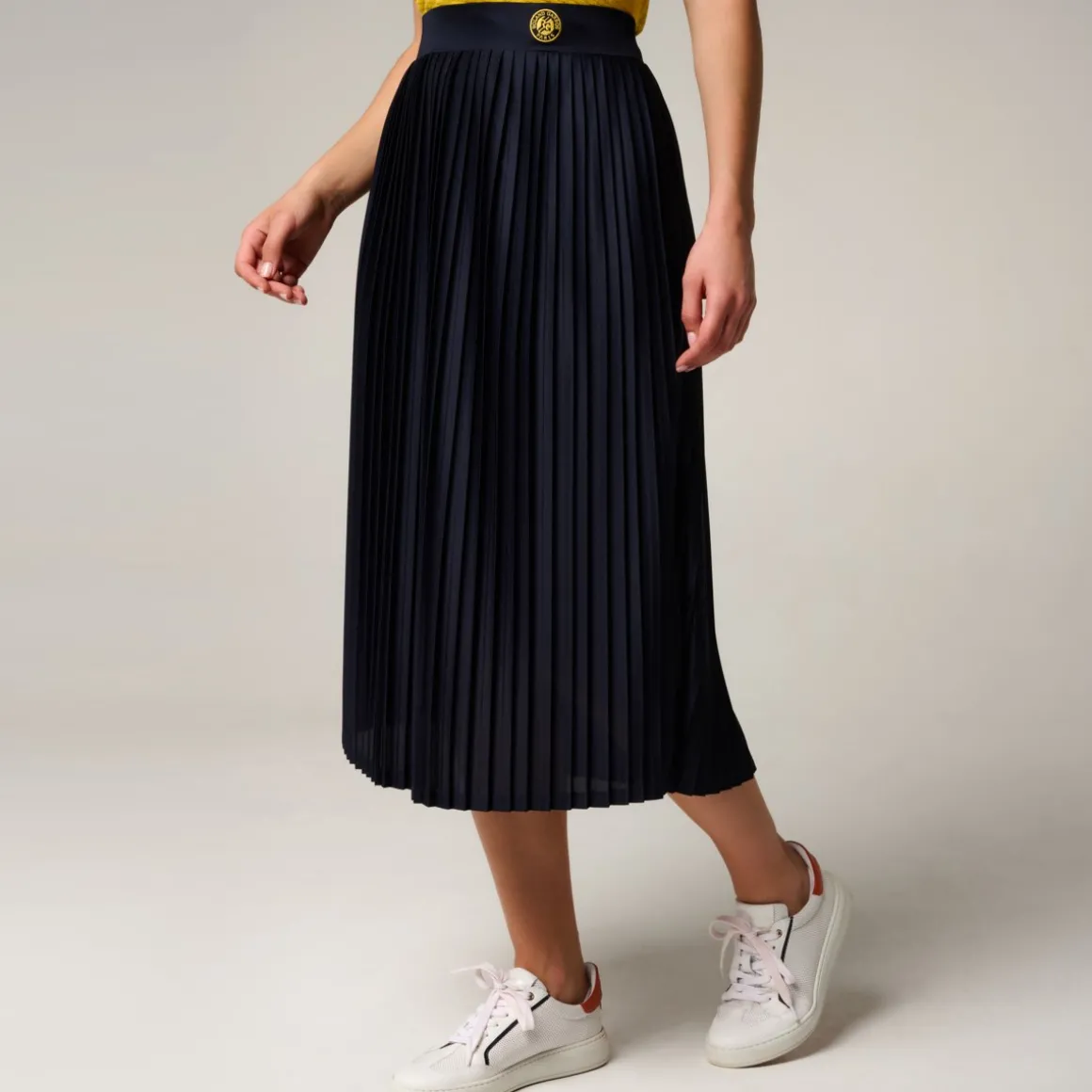 Roland-Garros Jupes, Robes & Pantalons-Jupe plissée Heritage femme - Marine