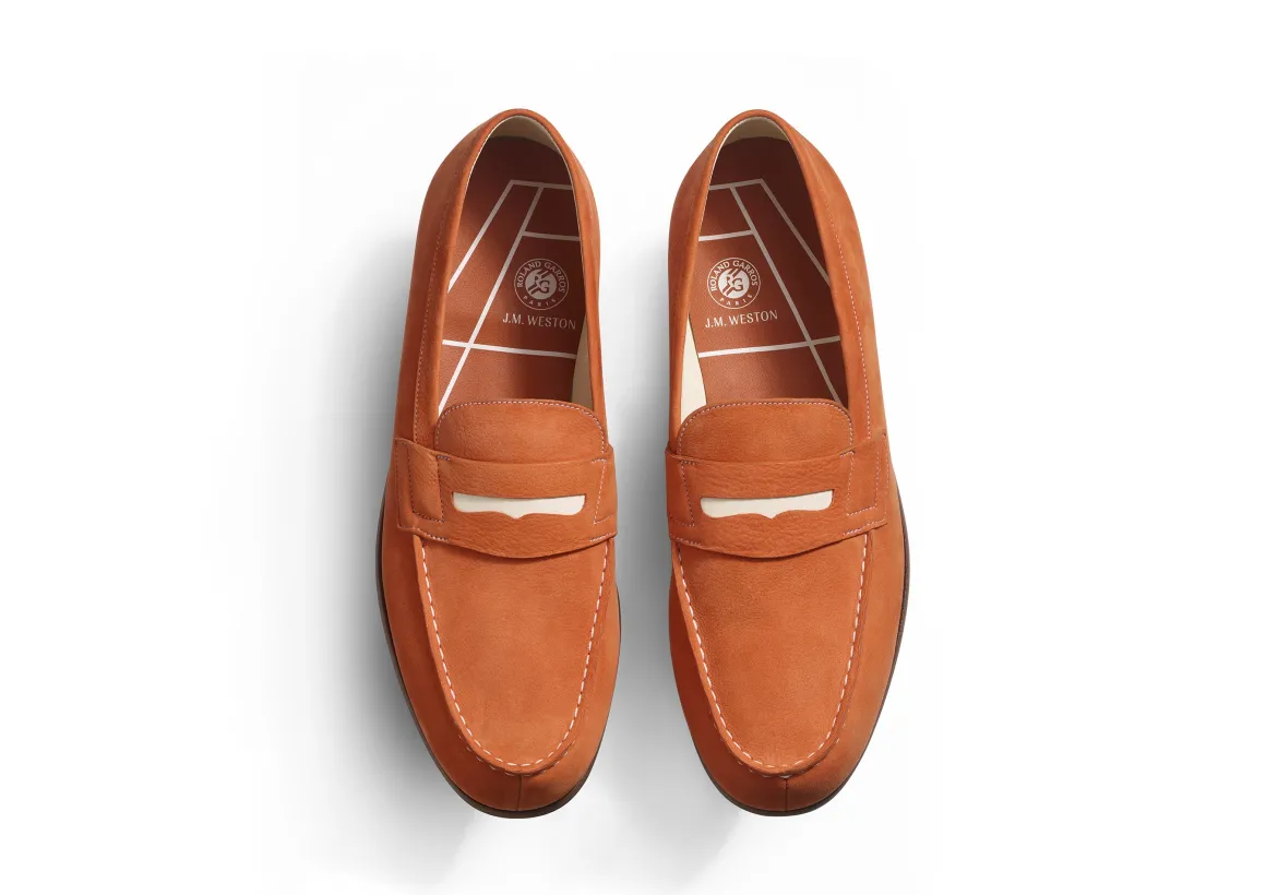 mocassins_homme_jm_weston_x_rolandgarros__terre_battue_2.webp Roland-Garros Chaussures & Chaussettes | Chaussures-Mocassins Homme J.M. Weston x - Terre Battue