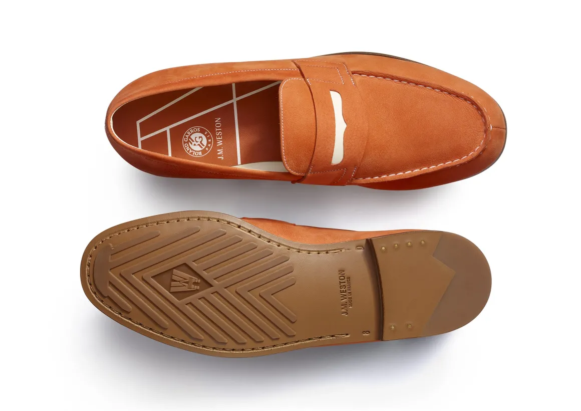 mocassins_homme_jm_weston_x_rolandgarros__terre_battue_3.webp Roland-Garros Chaussures & Chaussettes | Chaussures-Mocassins Homme J.M. Weston x - Terre Battue