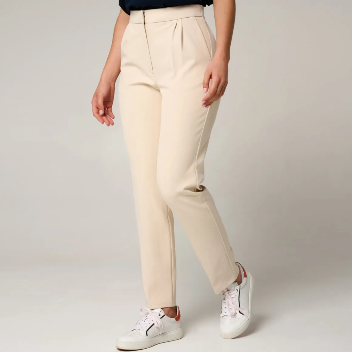 Roland-Garros Jupes, Robes & Pantalons-Pantalon Heritage femme - Ecru