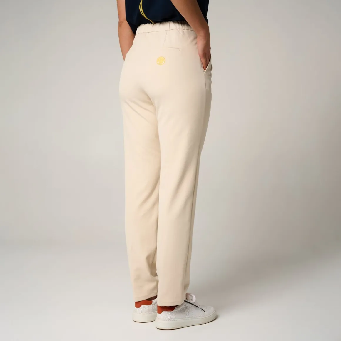 Roland-Garros Jupes, Robes & Pantalons-Pantalon Heritage femme - Ecru