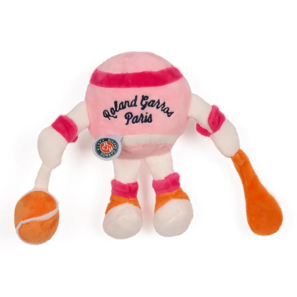 peluche_balle_de_tennis_rolandgarros__rose_2.webp Roland-Garros Accessoires-Peluche balle de tennis - Rose