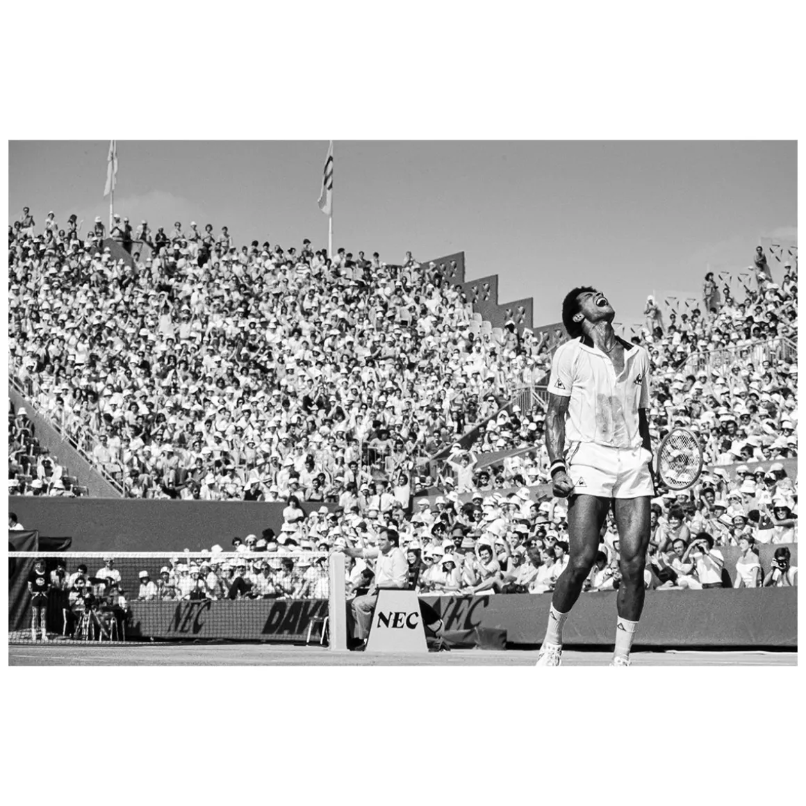 Roland-Garros Papeterie-Photo Yannick Noah – Le cri 30 x 40 cm