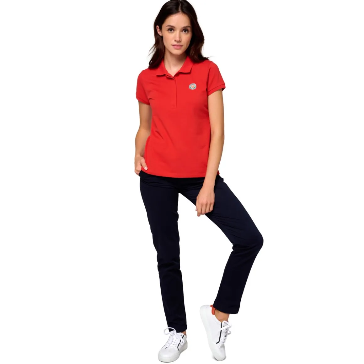 polo_basique_femme__terre_battue_4.webp Roland-Garros Polos & Chemises-Polo Basique Femme - Terre battue