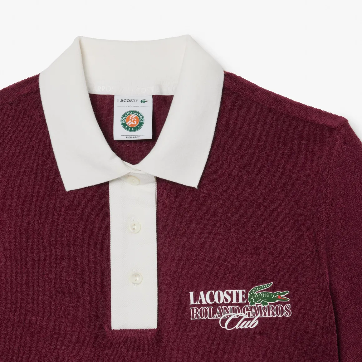 polo_club_dition_lacoste_x_rolandgarros__bordeaux_5.webp Roland-Garros Polos & Chemises-Polo Club Édition Lacoste x - Bordeaux