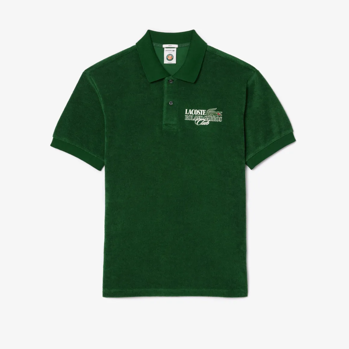 polo_en_maille_ponge_homme_dition_lacoste_x_rolandgarros__vert_4.webp Roland-Garros Polos-Polo en maille éponge homme Édition Lacoste x - Vert