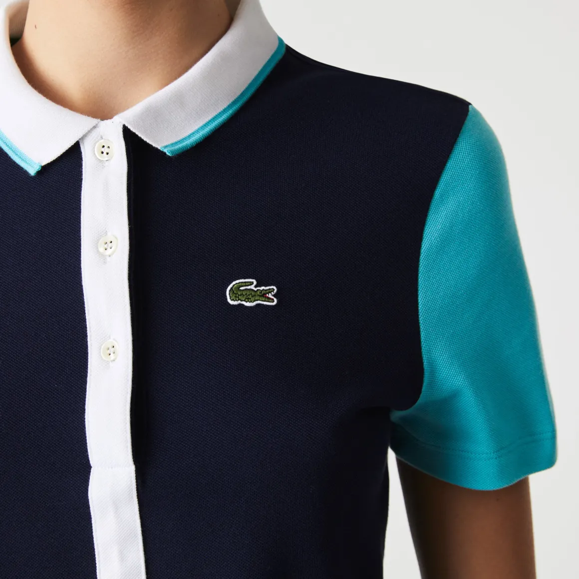 Roland-Garros Polos & Chemises-Polo Femme en coton color-block Lacoste pour - bleu