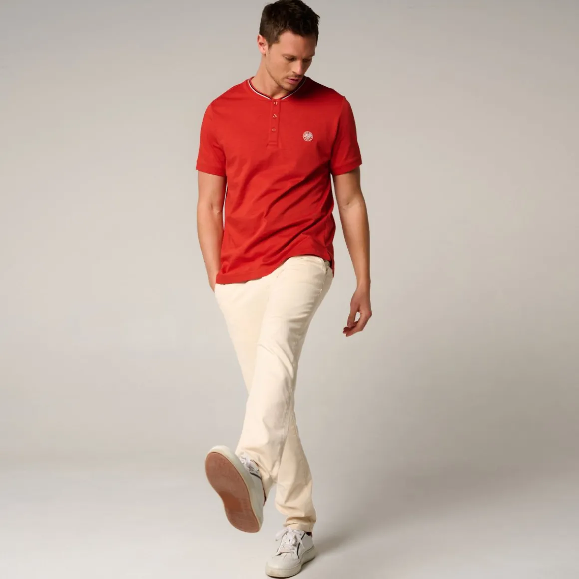 polo_heritage_col_mao_homme_rolandgarros__terre_battue_5.webp Roland-Garros Polos-Polo Heritage col mao homme - Terre battue