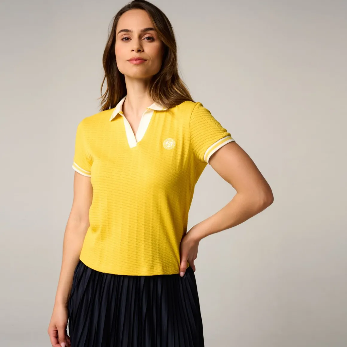 Roland-Garros Polos & Chemises-Polo Heritage femme - Jaune