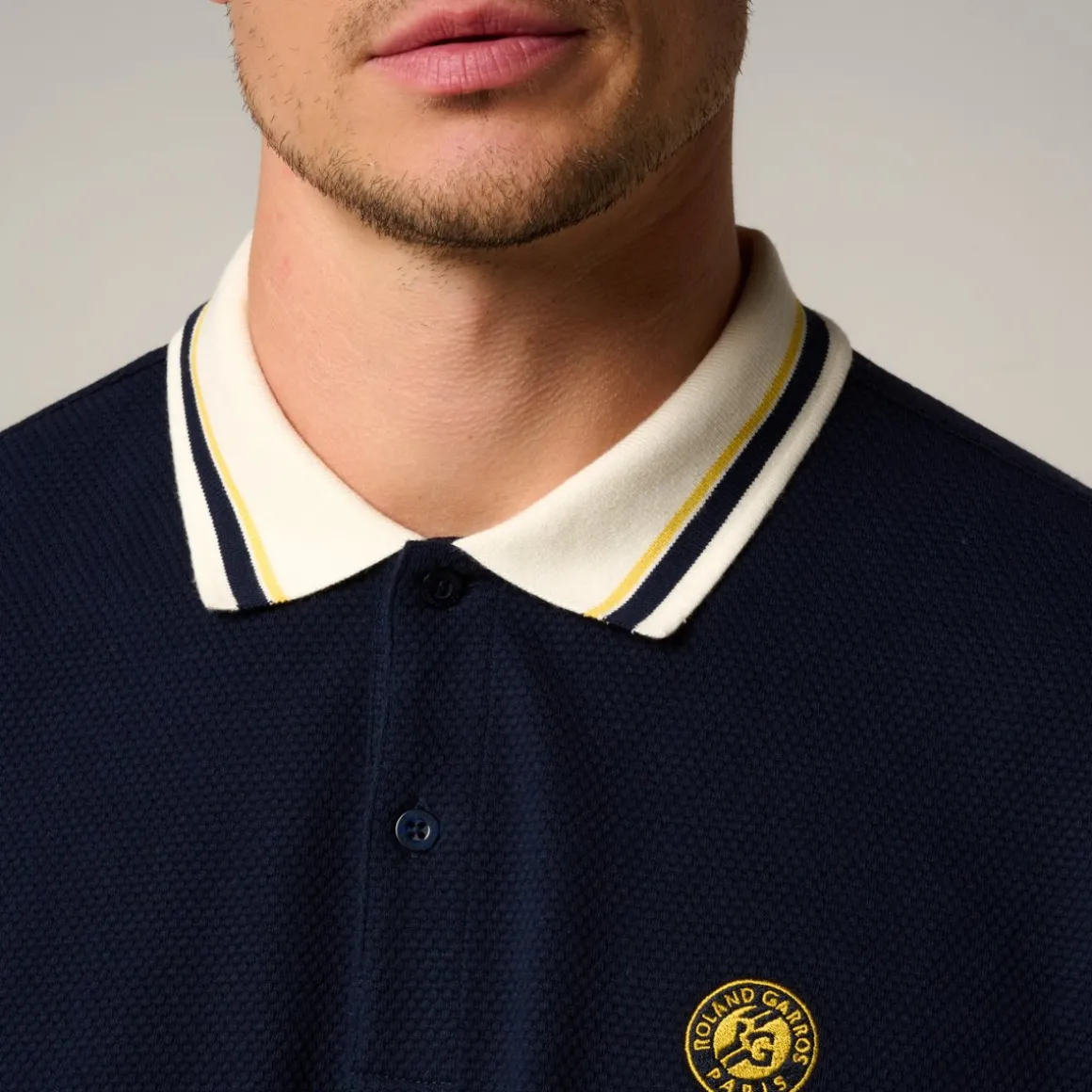 Roland-Garros Polos-Polo Heritage homme - Marine
