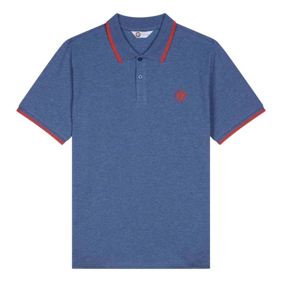 polo_heritage_homme_rolandgarros__marine_et_terre_battue_5.webp Roland-Garros Polos-Polo Heritage homme - Marine et terre battue