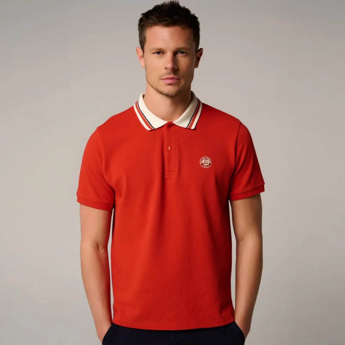 Roland-Garros Polos-Polo Heritage homme - Terre Battue