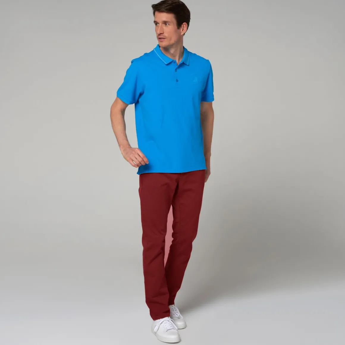 Roland-Garros Polos-Polo homme Galeries Lafayette pour - Bleu