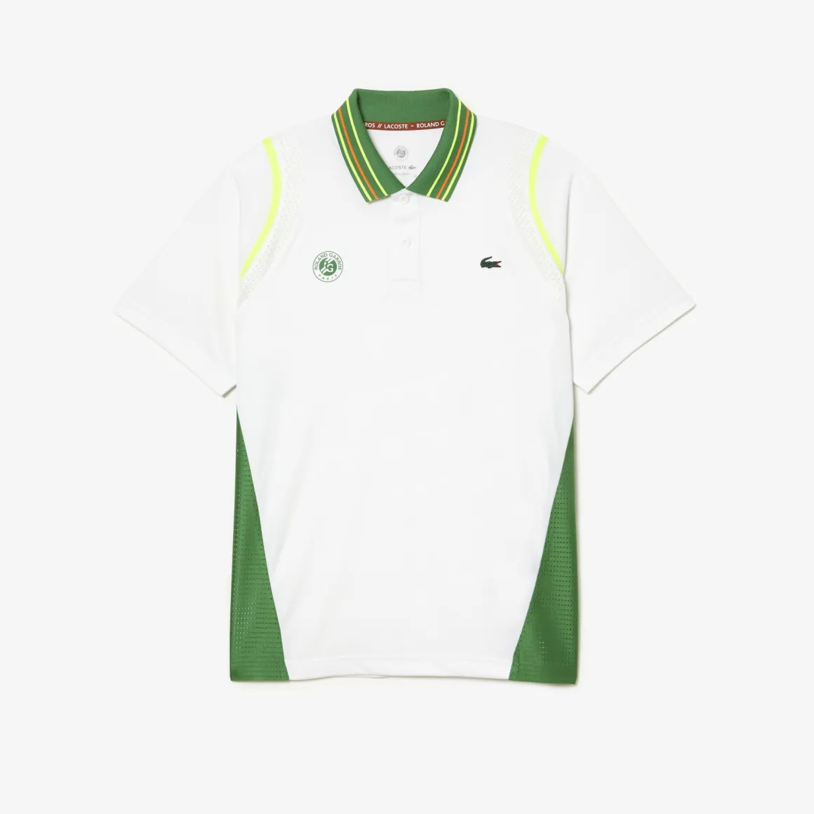 Roland-Garros Tenues De Tennis Hommes | Tenues De Tennis Hommes-Polo homme Lacoste pour - Tarragon White