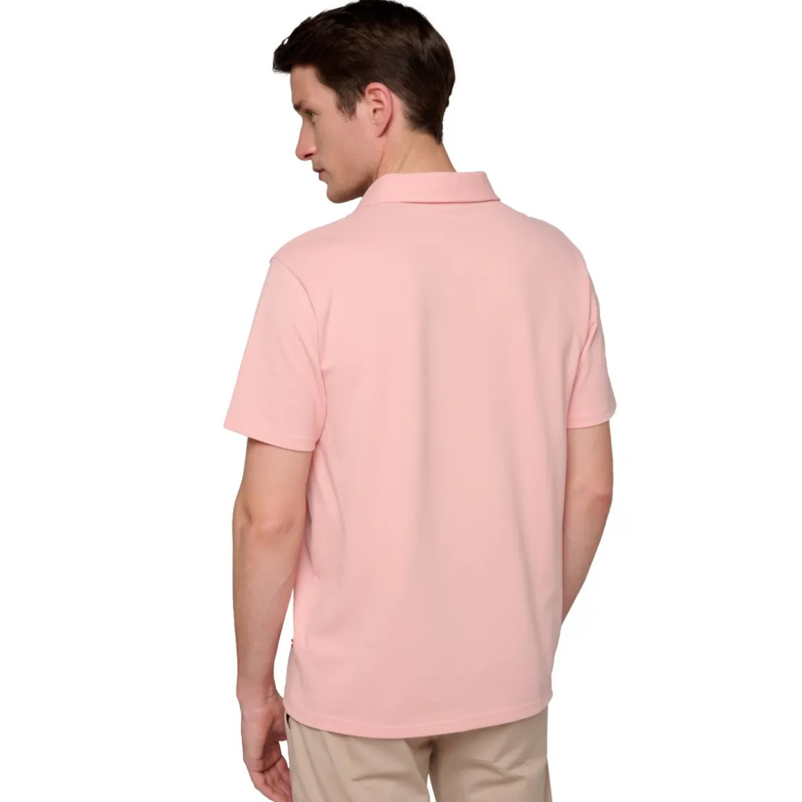 Roland-Garros Polos-Polo Homme Stripes - Rose