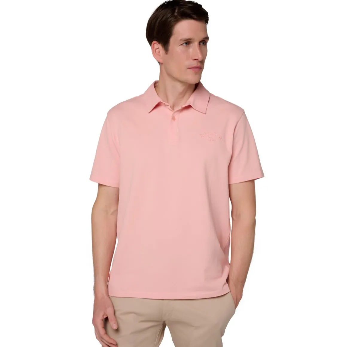 polo_homme_stripes__rose_2.webp Roland-Garros Polos-Polo Homme Stripes - Rose