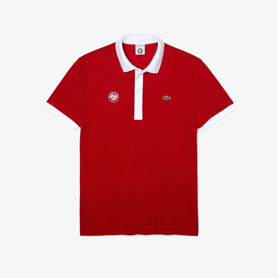 polo_lacoste_x_rolandgarros_homme_arbitre__rouge_6.webp Roland-Garros Tenues De Tennis Hommes | Tenues De Tennis Hommes-Polo Lacoste x homme arbitre - Rouge