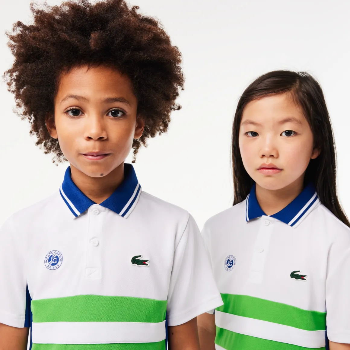 Roland-Garros Hauts | Hauts-Polo Performance enfant Lacoste x - Blanc