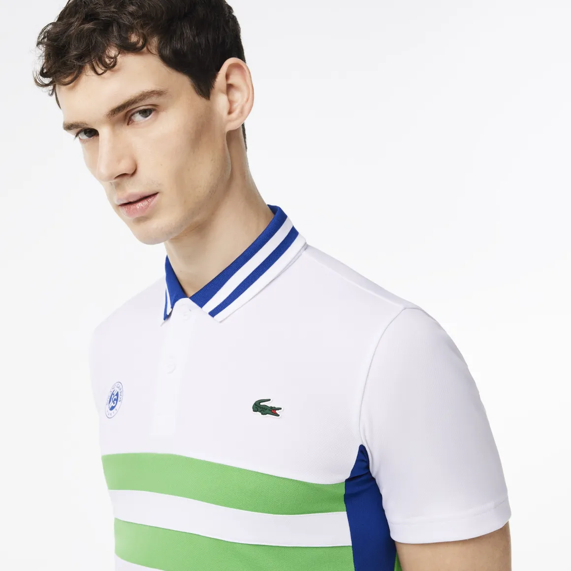 polo_performance_homme_lacoste_x_rolandgarros__blanc_3.webp Roland-Garros Tenues De Tennis Hommes | Tenues De Tennis Hommes-Polo Performance homme Lacoste x - Blanc
