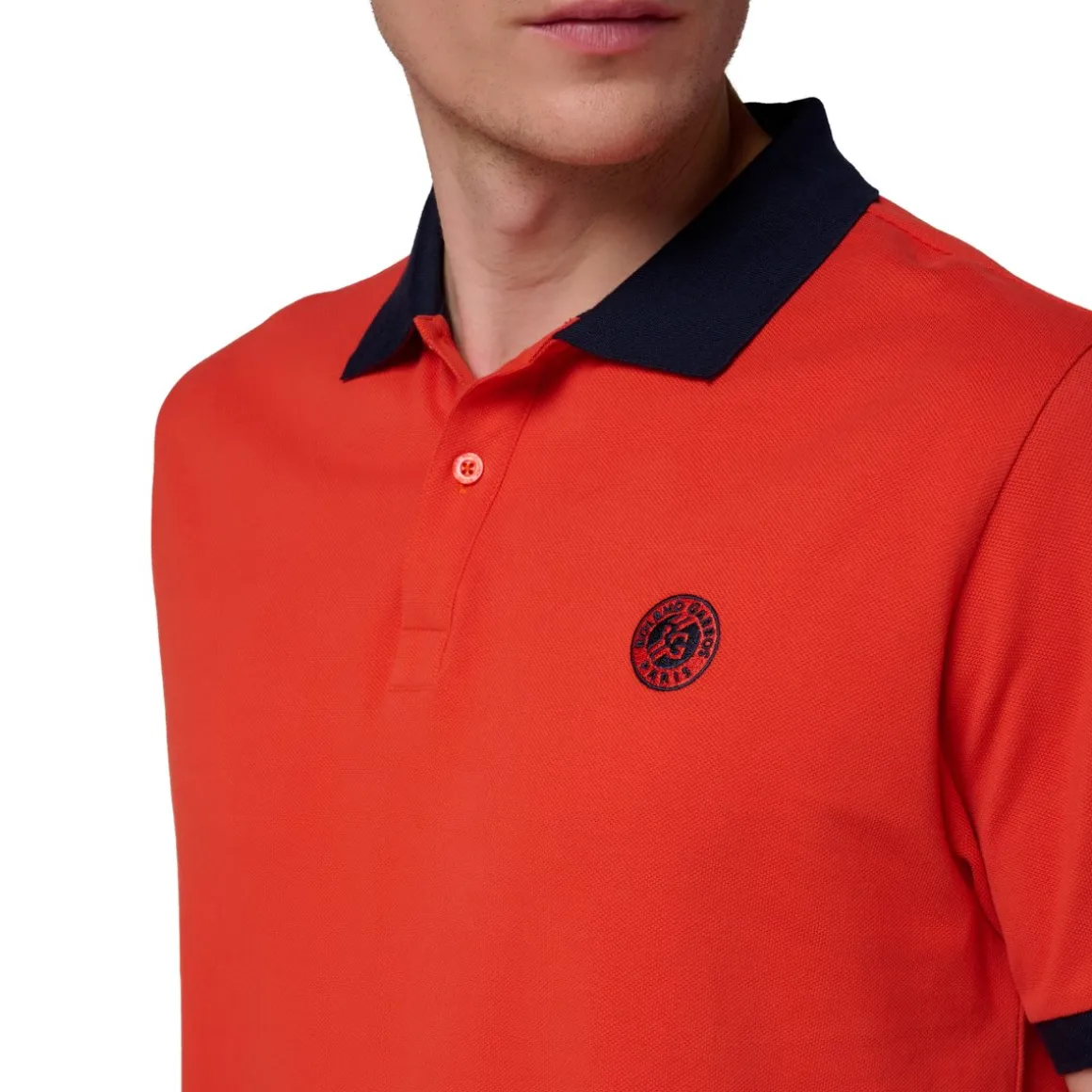 Roland-Garros Polos-Polo Piqué Homme - Terre battue