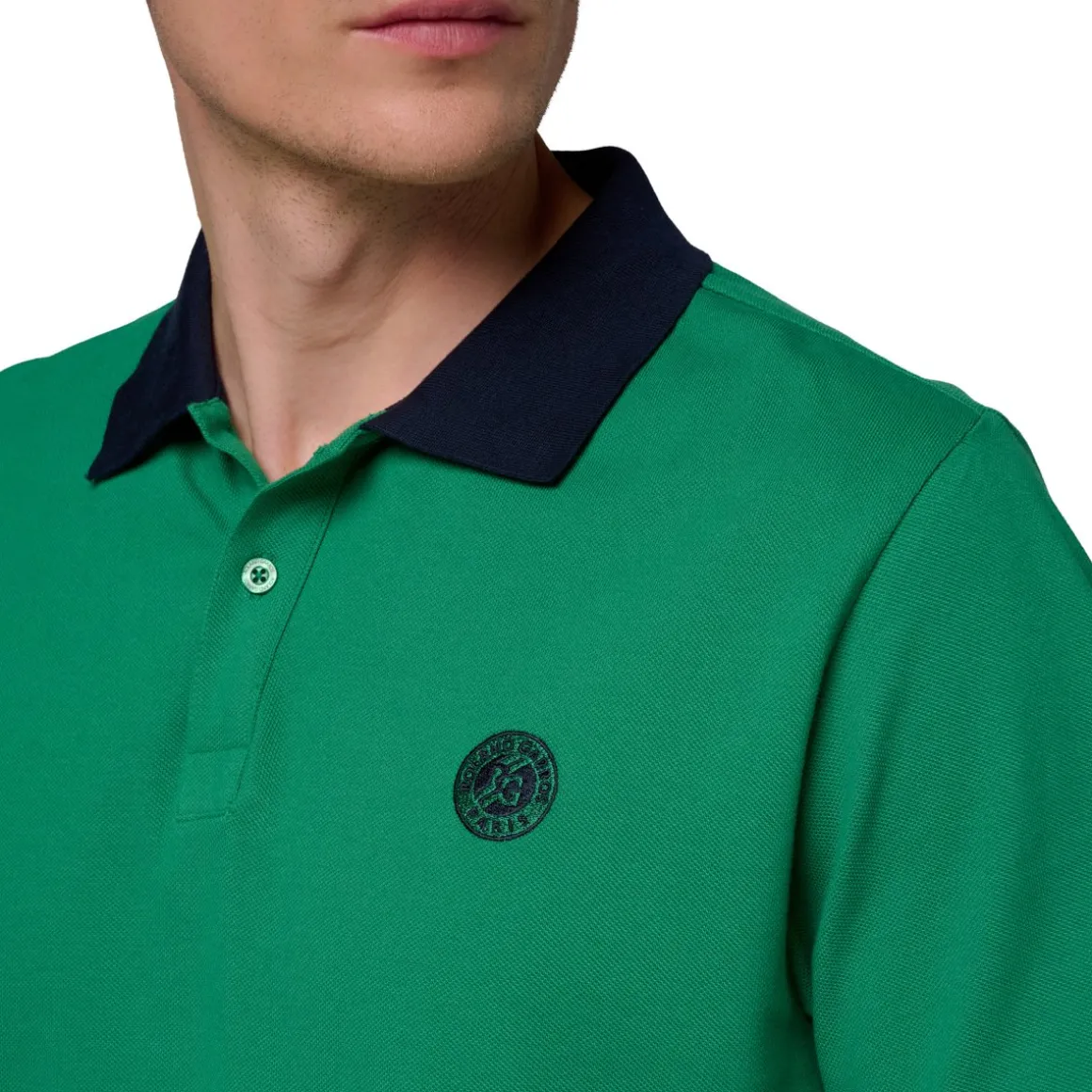 polo_piqu_homme_rolandgarros__vert_2.webp Roland-Garros Polos-Polo Piqué Homme - Vert