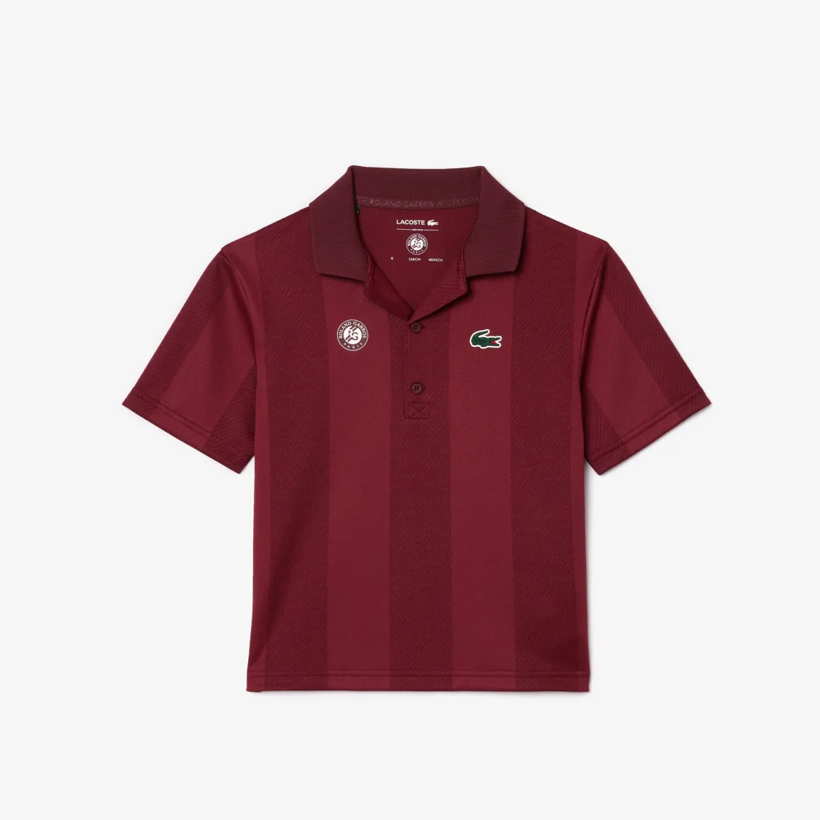 Roland-Garros Tenues De Ramasseurs De Balles | Hauts-Polo Ramasseur enfant Lacoste x - Bordeaux
