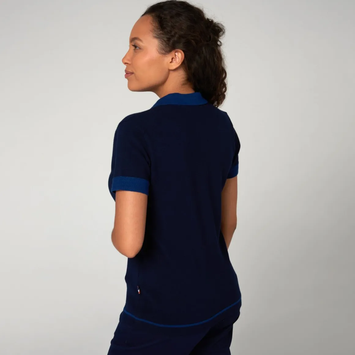 polo_tricot_femme_rolandgarros__marine_5.webp Roland-Garros Polos & Chemises-Polo tricot femme - Marine