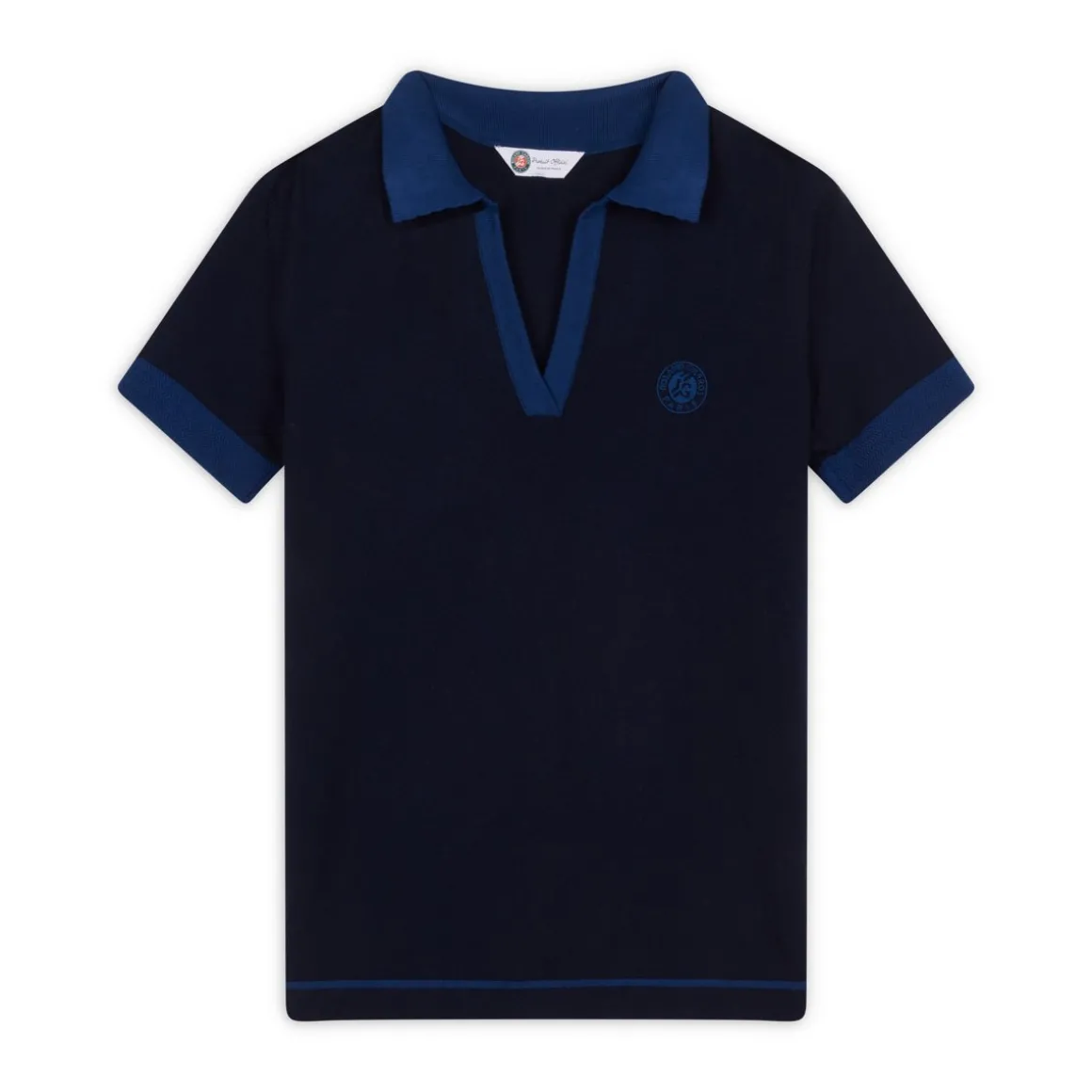 polo_tricot_femme_rolandgarros__marine_6.webp Roland-Garros Polos & Chemises-Polo tricot femme - Marine