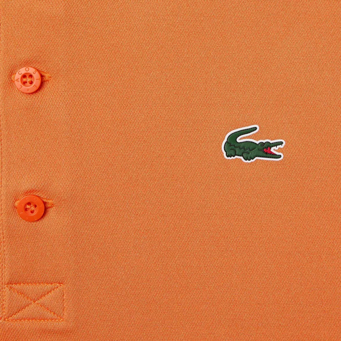 polo_unisexe_ramasseur_de_balles_lacoste_pour_rolandgarros__mandarinier_6.webp Roland-Garros Tenues De Ramasseurs De Balles | Tenue De Tennis Femmes-Polo unisexe ramasseur de balles Lacoste pour - Mandarinier
